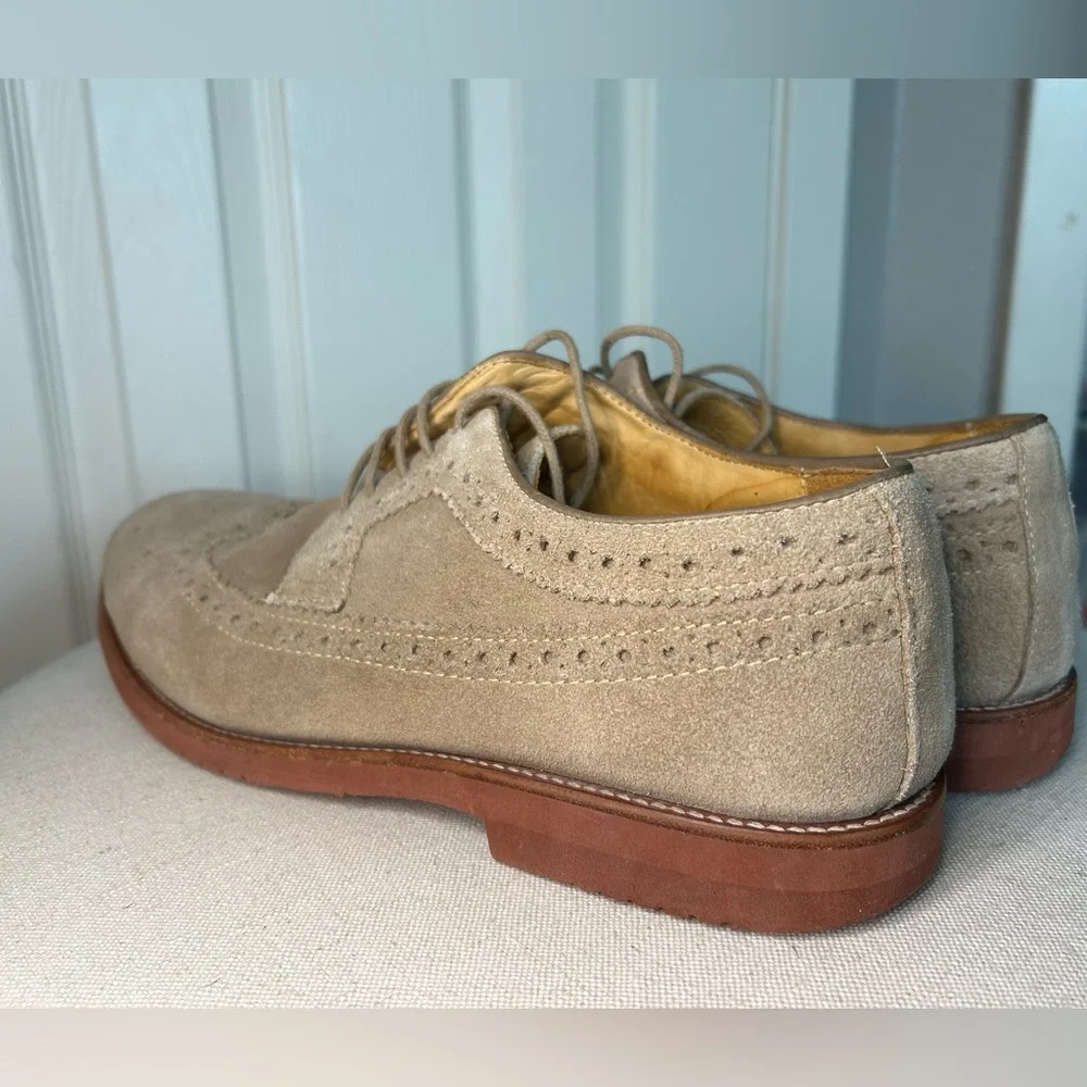 Mercanti Florentini Suede Wingtip Oxford Driving Dress Shoe Size 11